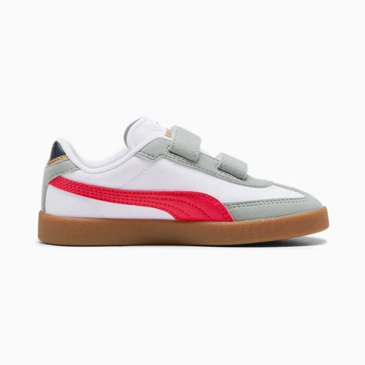 Puma Club II White / For All Time Red / Cool Mid Gray (402309-03)