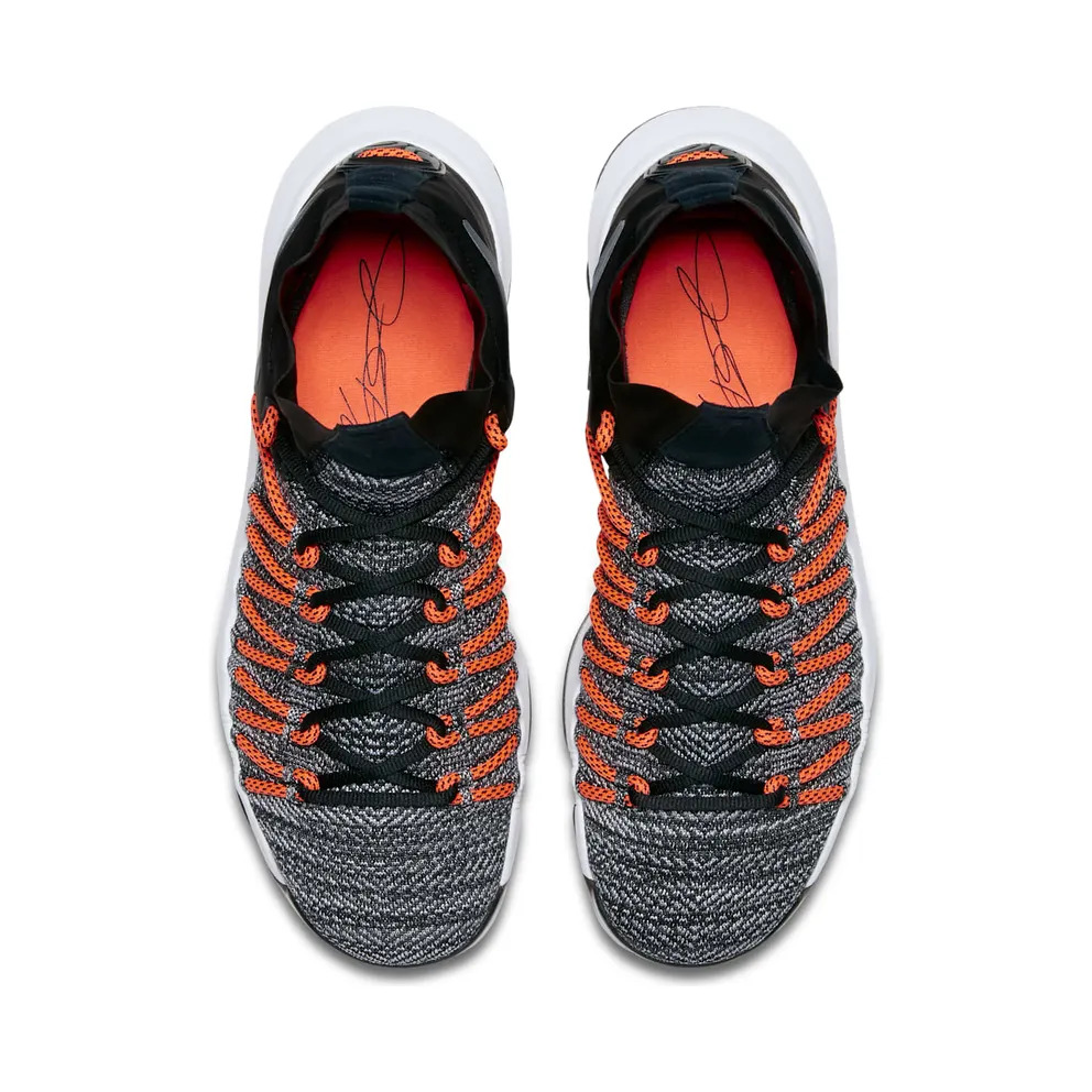Nike KD 9 Elite Dark Grey Hyper Orange Black/White-Dark Grey-Hyper Orange (878637-010)