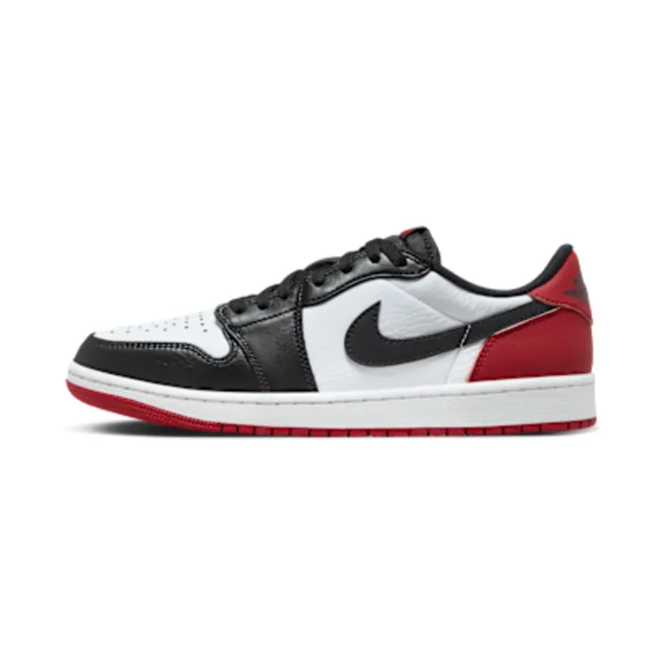 Air Jordan 1 Low OG Black Toe 2023 “White / Varsity Red / Black” (CZ0790-106)