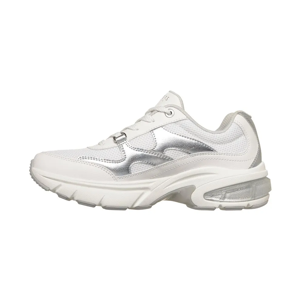 Skechers Shadow – Shiny Wave Sneaker White/Silver