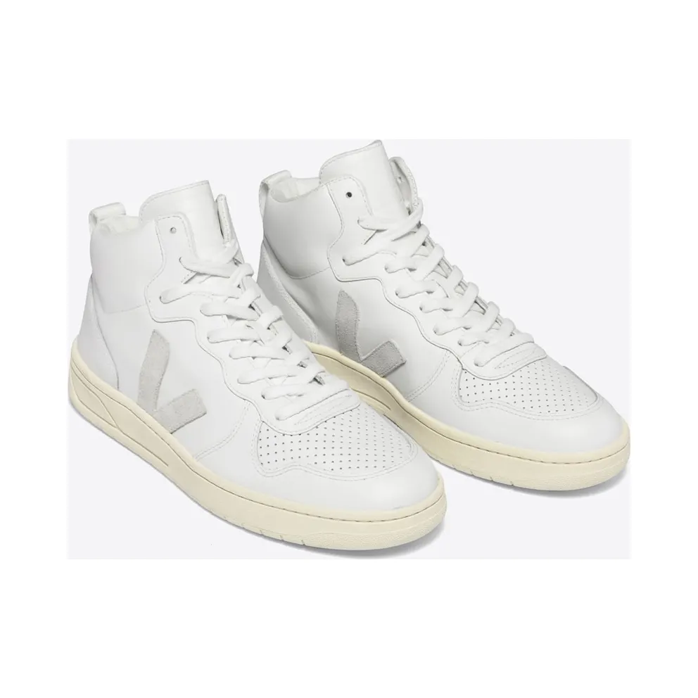 Veja V-15 Leather Extra White / Natural – “Extra White / Natural” (VQ0201270B)