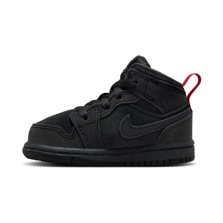 Jordan 1 Mid SE Craft Dark Smoke Grey Varsity Red Black (FQ7756-001)