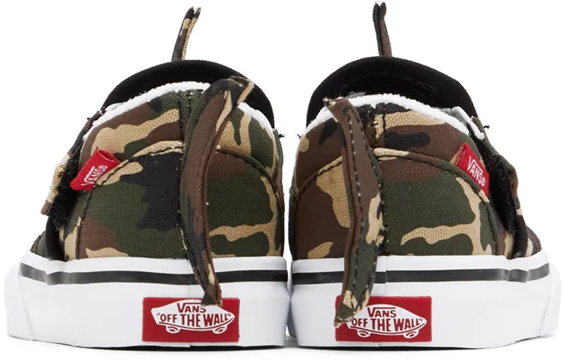Vans Baby Camo Shark Slip-On V (VN0A7Q4ZASB1)