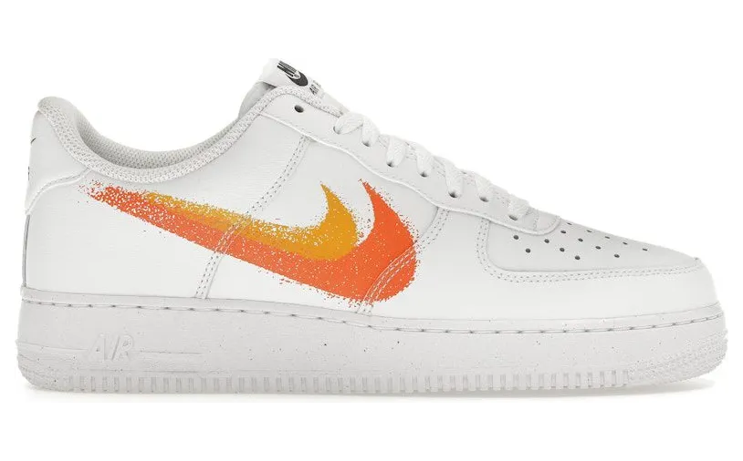 Nike Air Force 1 Low ’07 Spray Paint Swoosh White Safety Orange (FJ4228-100)