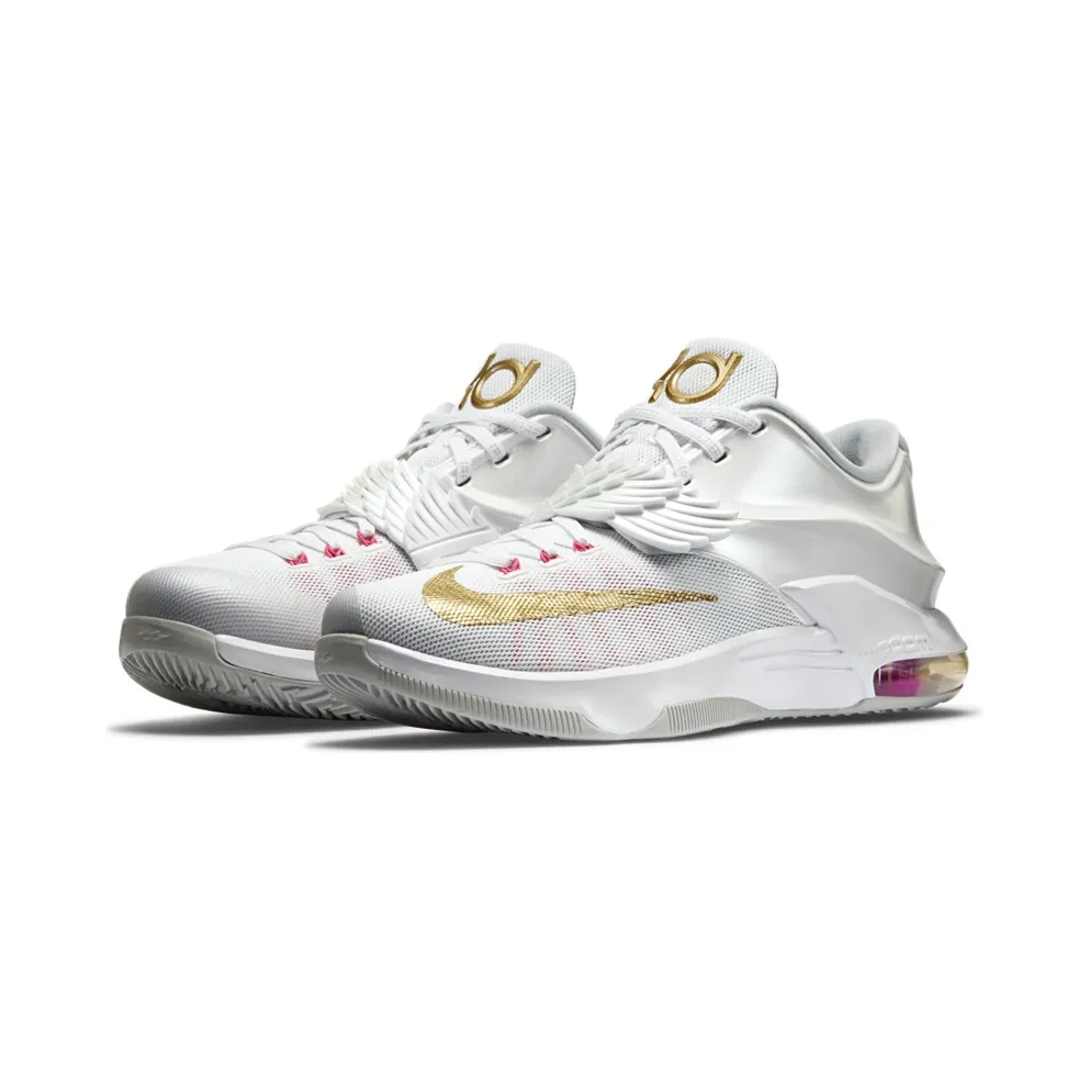 Nike KD 7 Aunt Pearl White/Metallic Gold-Pink Pow-Pure Platinum (706858-176)