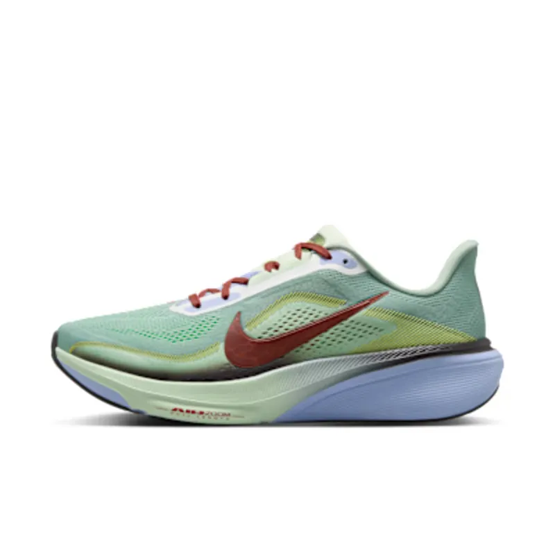 Nike Pegasus 42 Road “Steam / Frosted Spruce / Purple Fade / Rugged Orange” (IW1247-099)