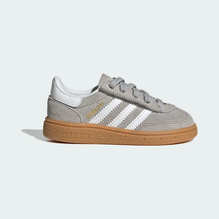 adidas Handball Spezial Comfort Closure Elastic Lace Shoes Kids “Grey Two / Cloud White / Gum” (JQ1993)