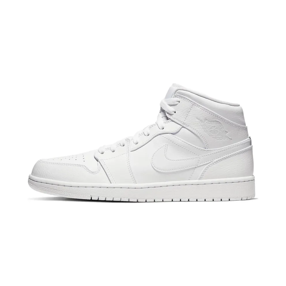 Jordan 1 Mid Triple White (2020)