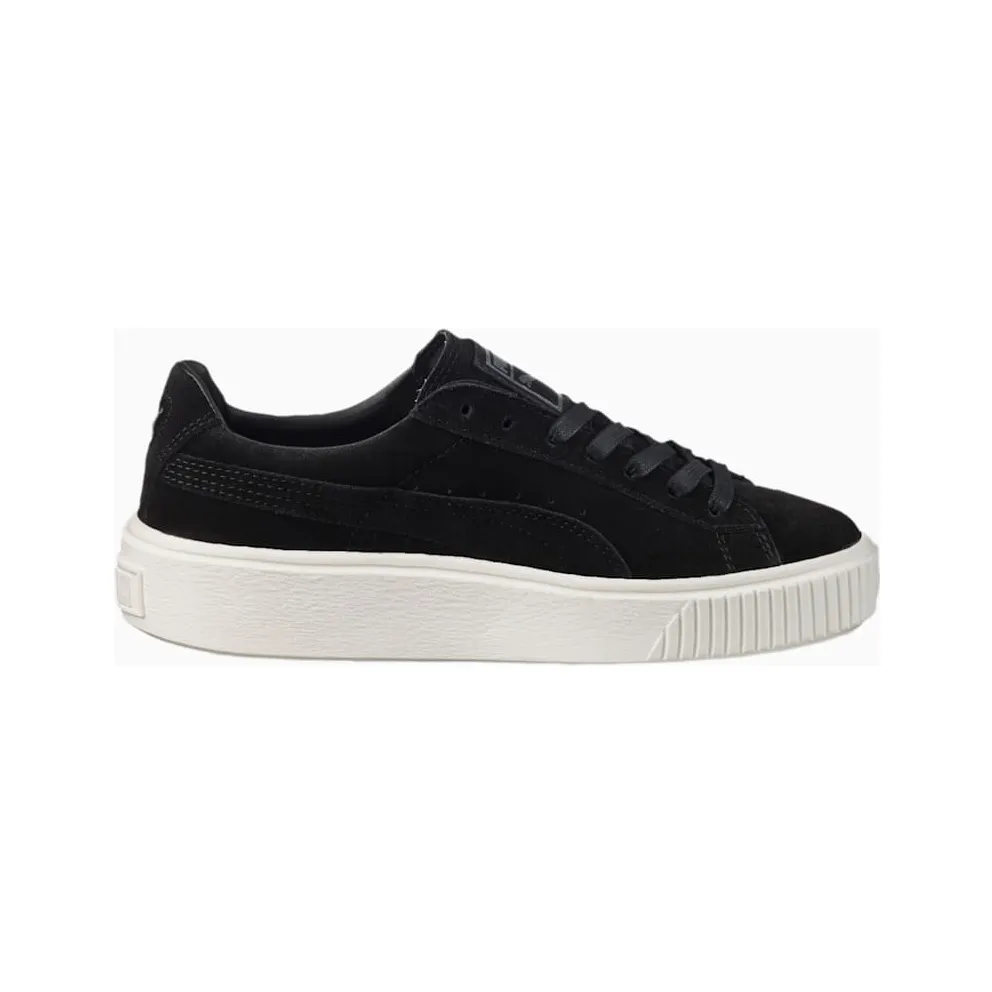Puma Suede Platform Black (W) Puma Black/Black White (362223-01)