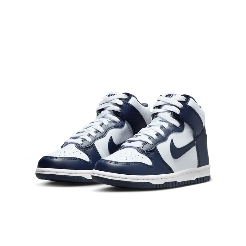 Nike Dunk High Football Grey Midnight Navy (GS) – “Football Grey / White / Midnight Navy” (DB2179-008)