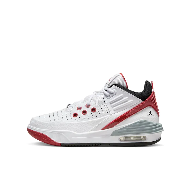 Jordan Max Aura 5 White Varsity Red Wolf Grey Black (DZ4352-101)