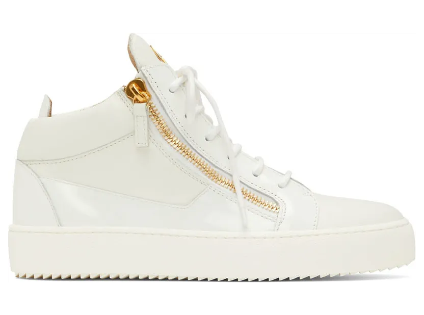 Giuseppe Zanotti White Kriss High-Top Sneakers (RU00011-86442)