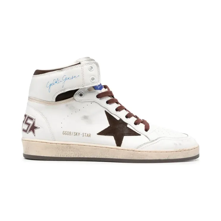 Golden Goose Sky-Star High-Top-Sneakers “White” (GMF00230F004005)