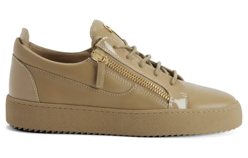 Giuseppe Zanotti Frankie sneakers met rits – Beige (RU50000008)