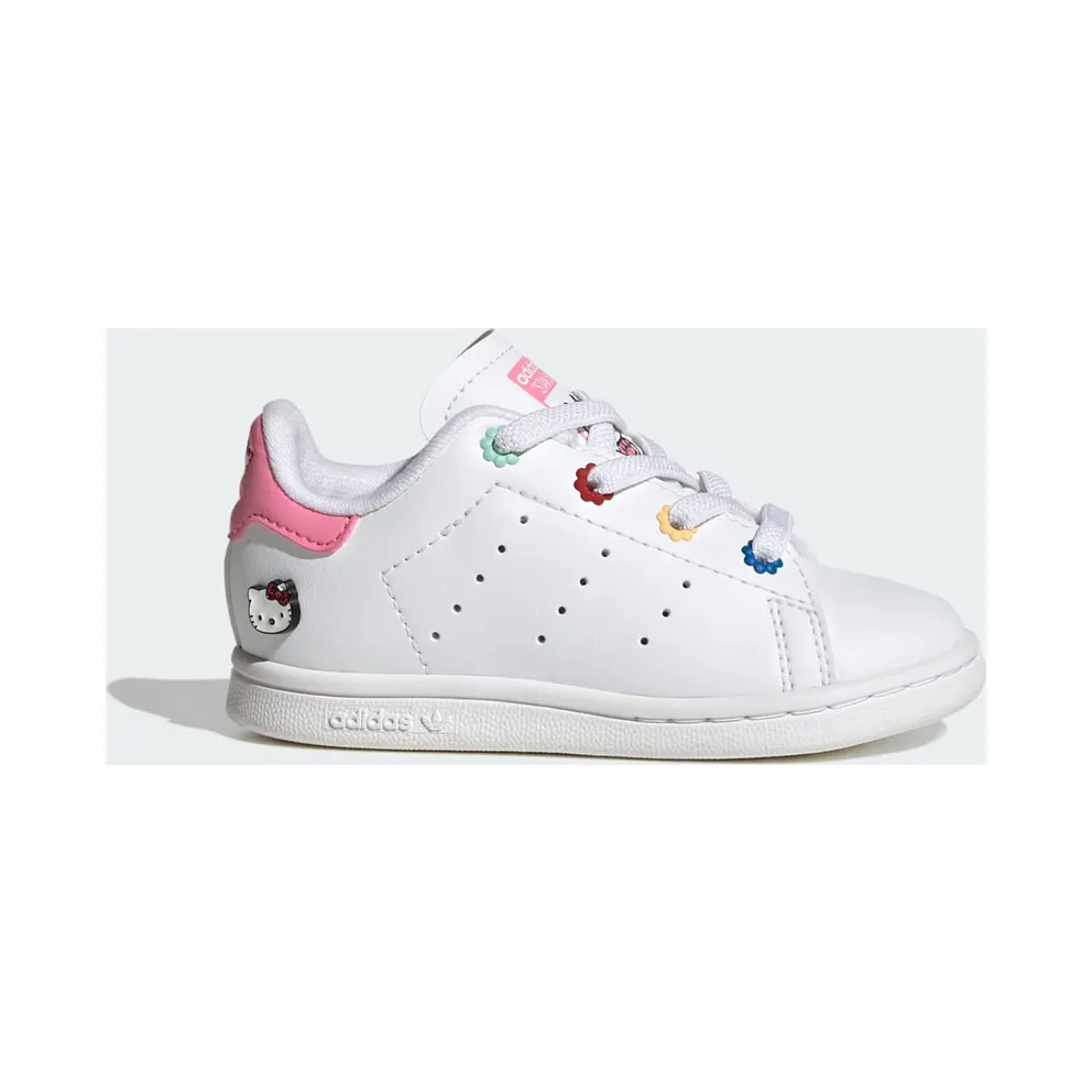 adidas Stan Smith Shoes Kids Cloud White / Cloud White / Bliss Pink (ID7232)