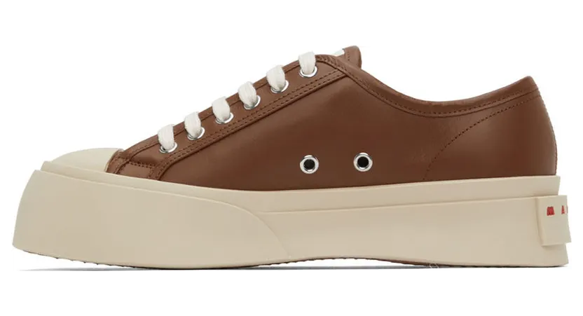 Marni SSENSE Exclusive Brown & Off-White Pablo Sneakers (SNZW014002 P2722) (3)