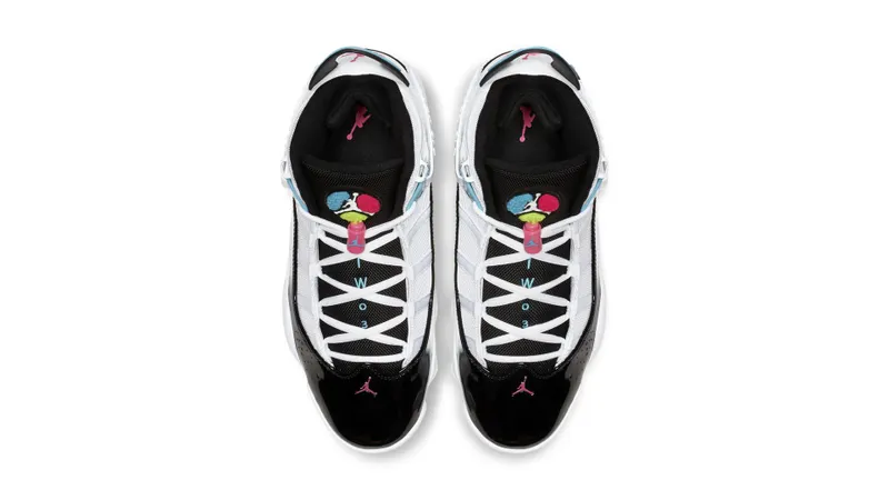 Jordan 6 Rings South Beach White/Black-Hyper Pink-Light Blue Fury-Cyber (CK0017-100)