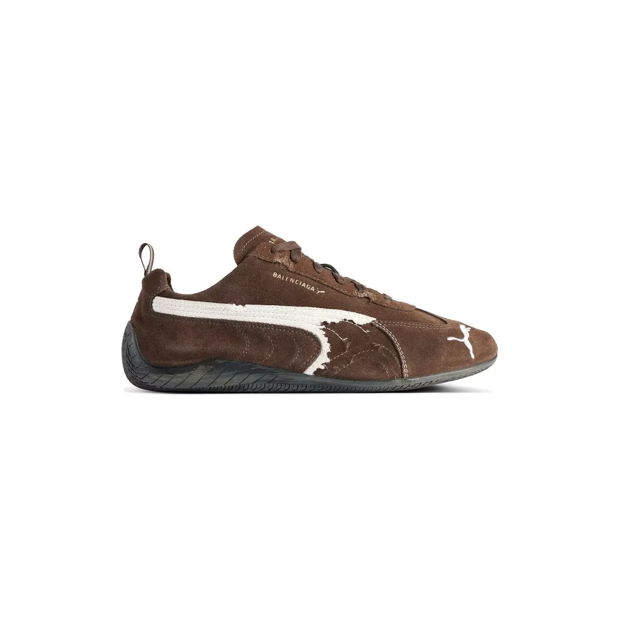 Balenciaga x Puma Speedcat Suede Distressed Brown White (847146 WSDSD 2910)