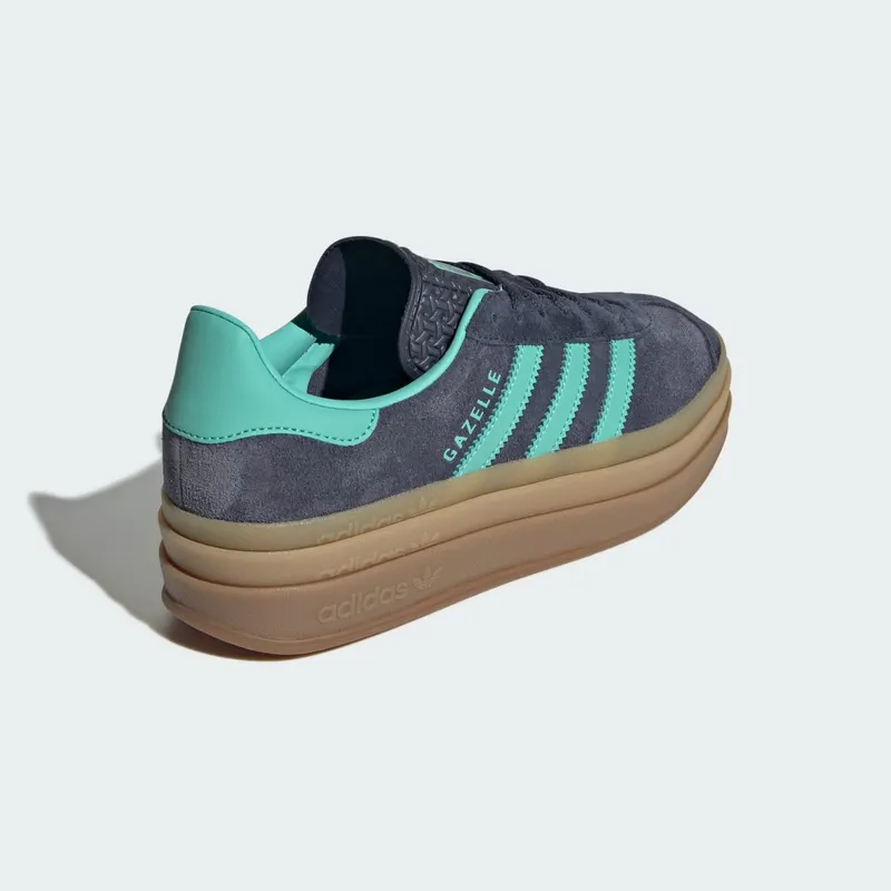Adidas Gazelle Bold Sneakers Shadow Navy / Acid Mint / Legend Ink (JQ6437)