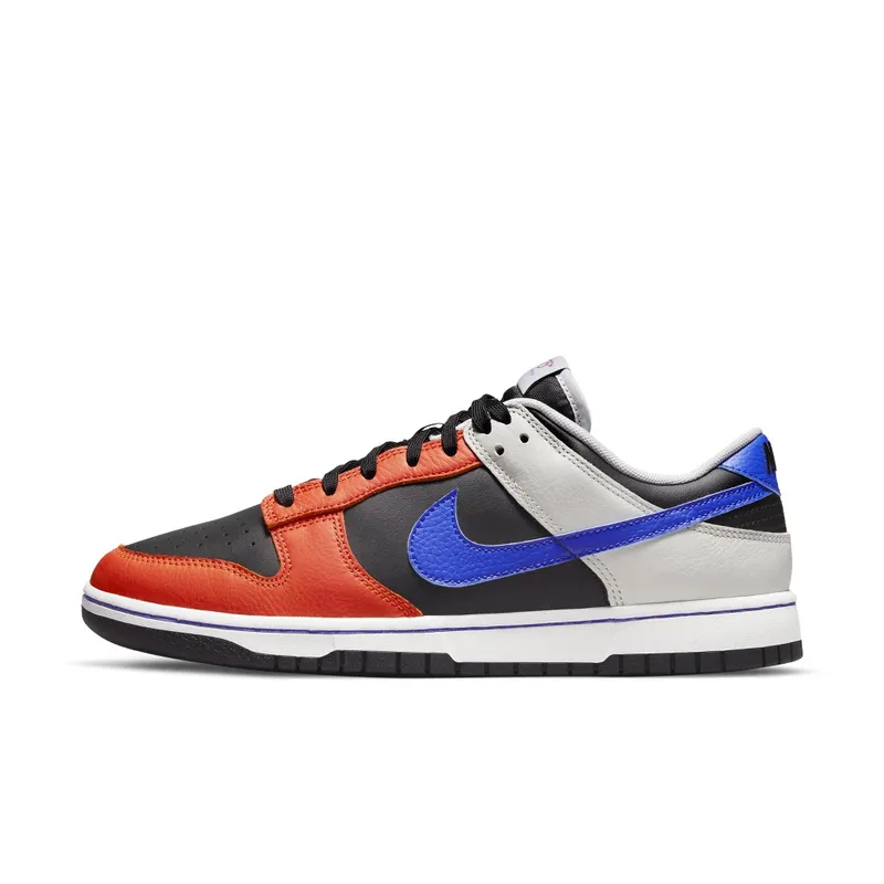 Nike x NBA Dunk Low EMB Knicks – “Black / Racer Blue / Grey Fog / Orange” (DD3363-002)