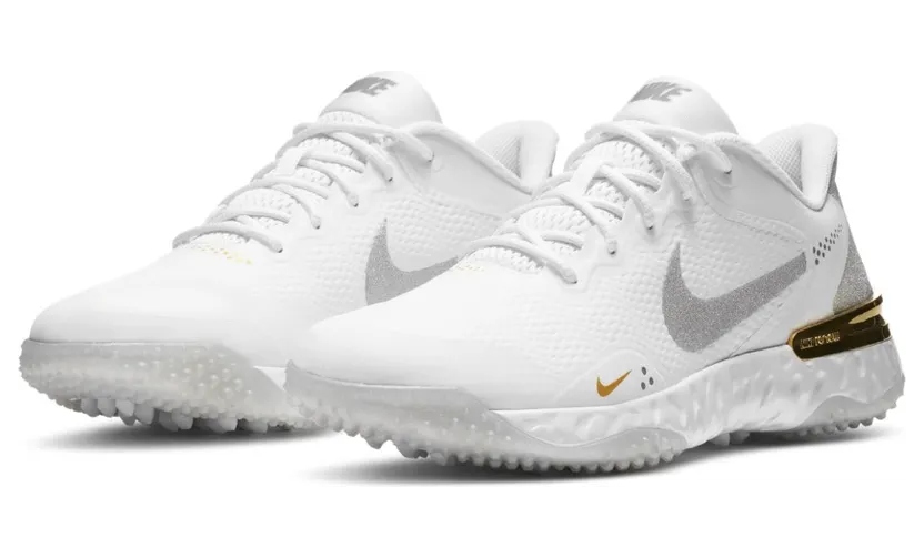 Nike Alpha Huarache Elite 3 Turf White Light Solar Flare Heather