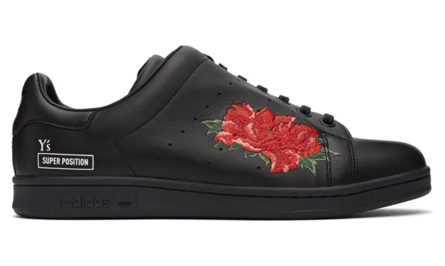 Ys Black Yohji Yamamoto Edition Diagonal Stan Smith Sneakers (YB-E03-703)