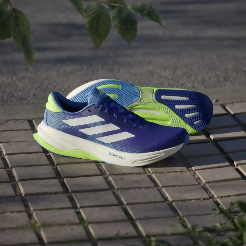 Adidas Supernova Solution 2.0 Running Shoes Lucid Blue / Zero Metalic / Lucid Lemon (JQ5078)