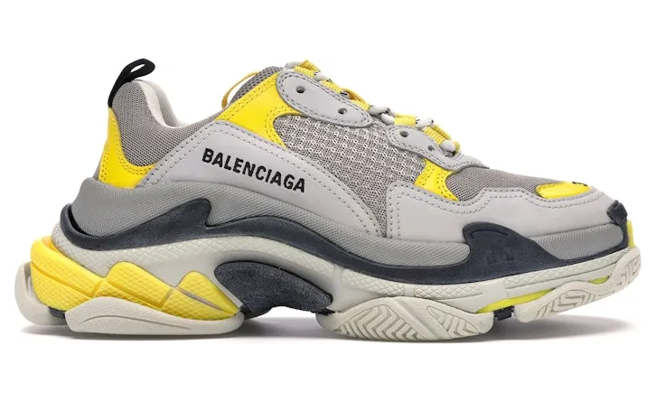 Balenciaga Triple S Grey Yellow (W) (524039W09OH7074)