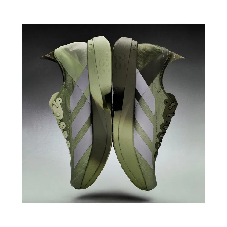 Adidas ADIZERO ADIOS PRO 4 SATISFY Shoes Tent Green / Matte Silver / Magic Lime (KH8441)