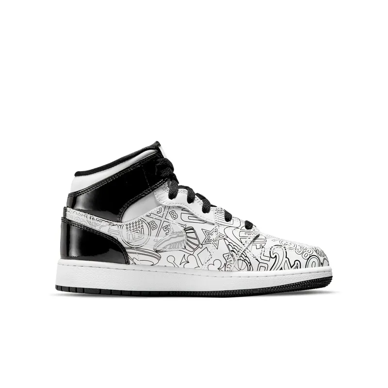 Air Jordan 1 Mid DIY (GS) (DC4099-100)