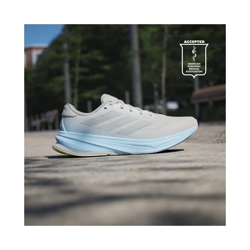 adidas Supernova Rise 2 Grey Matte Silver Glow Blue (JS3046)