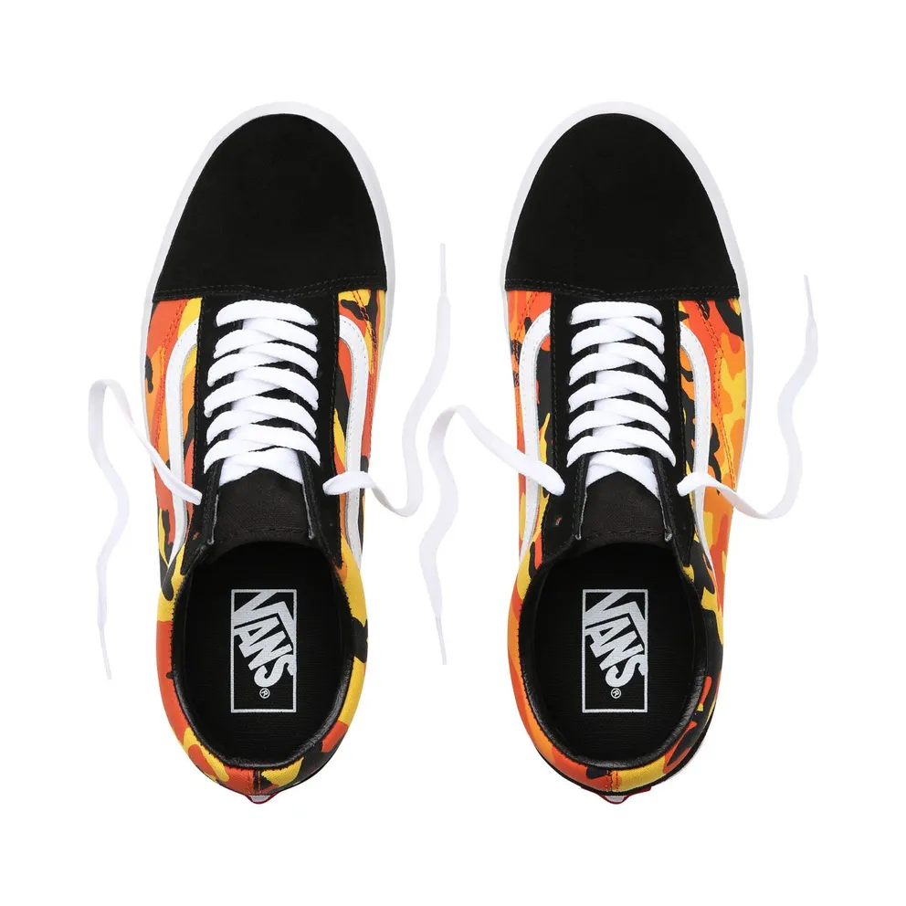 Vans Old Skool Pop Camo Orange Black/Spicy Orange-True White (VN0A38G1RK3)