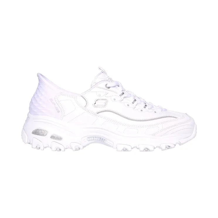 Skechers Slip-ins: D’Lites Wit/Zilver