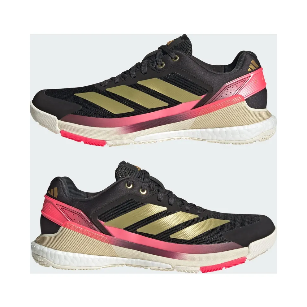 Adidas Crazyquick BOOST Padel Shoes Core Black / Gold Metallic / Solar Turbo (KJ1903)