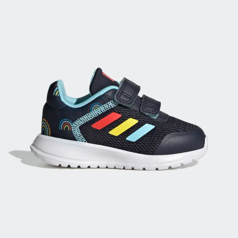 Adidas Tensaur Run Sport Running Two-Strap Hook-and-Loop Legend Ink / Bold Orange / Impact Yellow (GY2462)