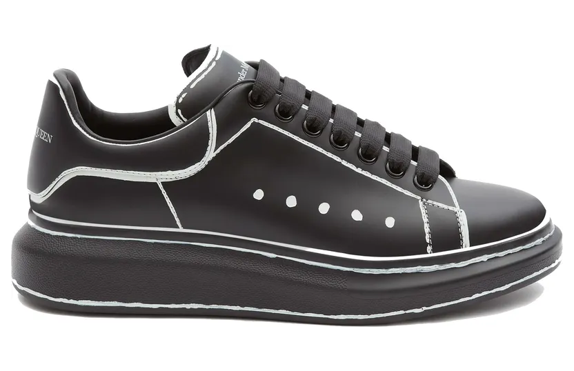 Alexander McQueen Oversized Black White Outline