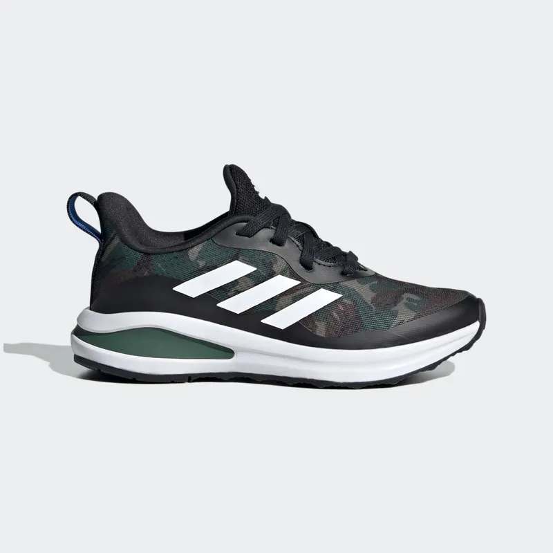 Adidas FortaRun Sport Running Lace Core Black / Cloud White / Green Oxide (GV9466)