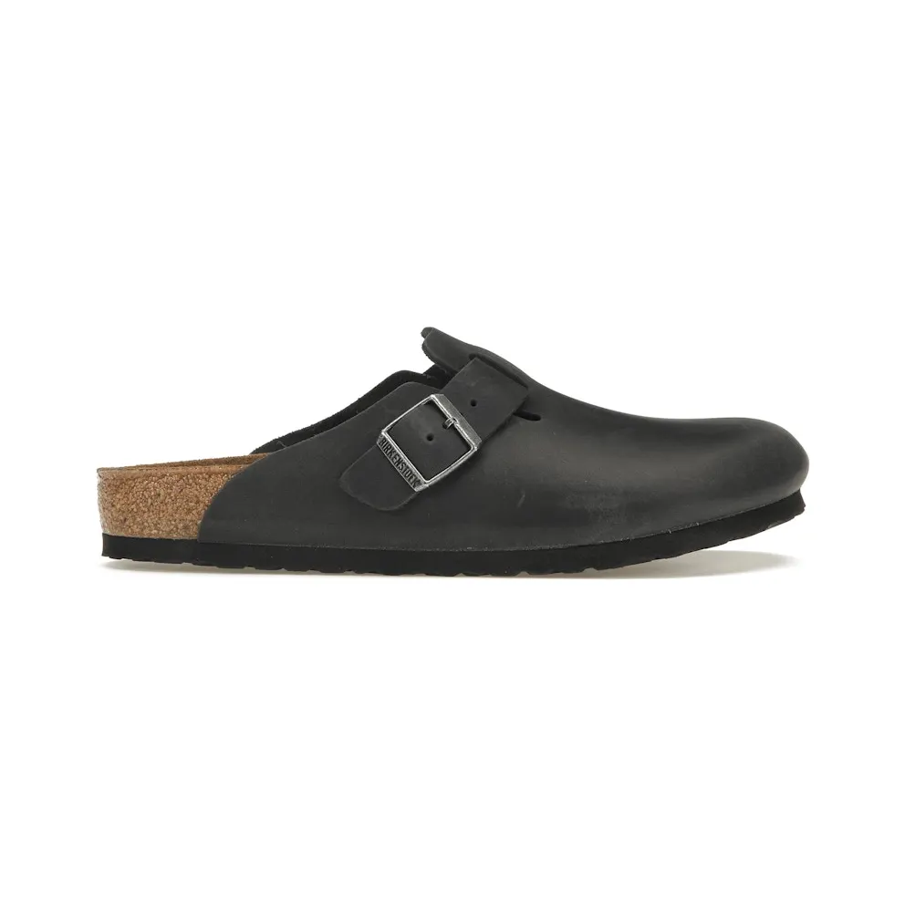 Birkenstock Boston Clog “Oiled Leather – Black” (0059461)