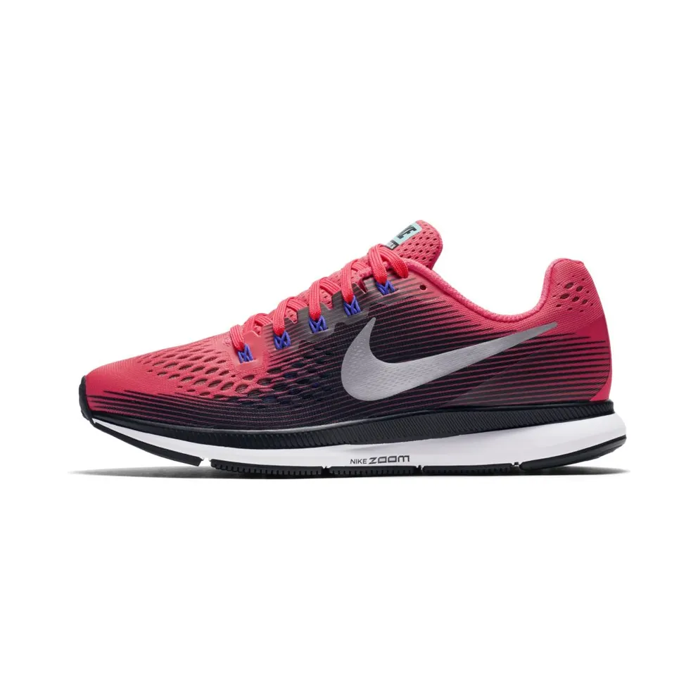 Nike Air Zoom Pegasus 34 Solar Red (W) “Solar Red / Black / Persian Violet / Metallic Silver” (880560-604)
