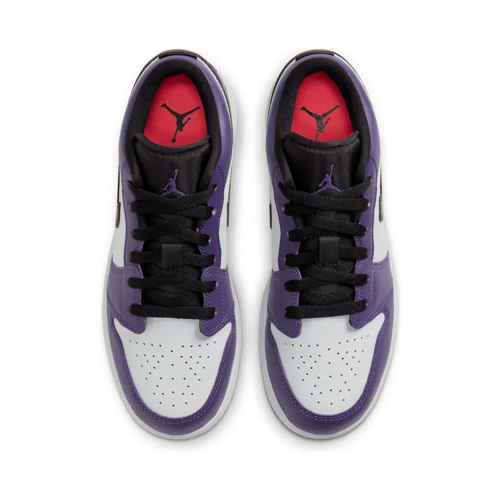 Jordan 1 Low Court Purple White (GS) Court Purple/Black-White (553560-500)