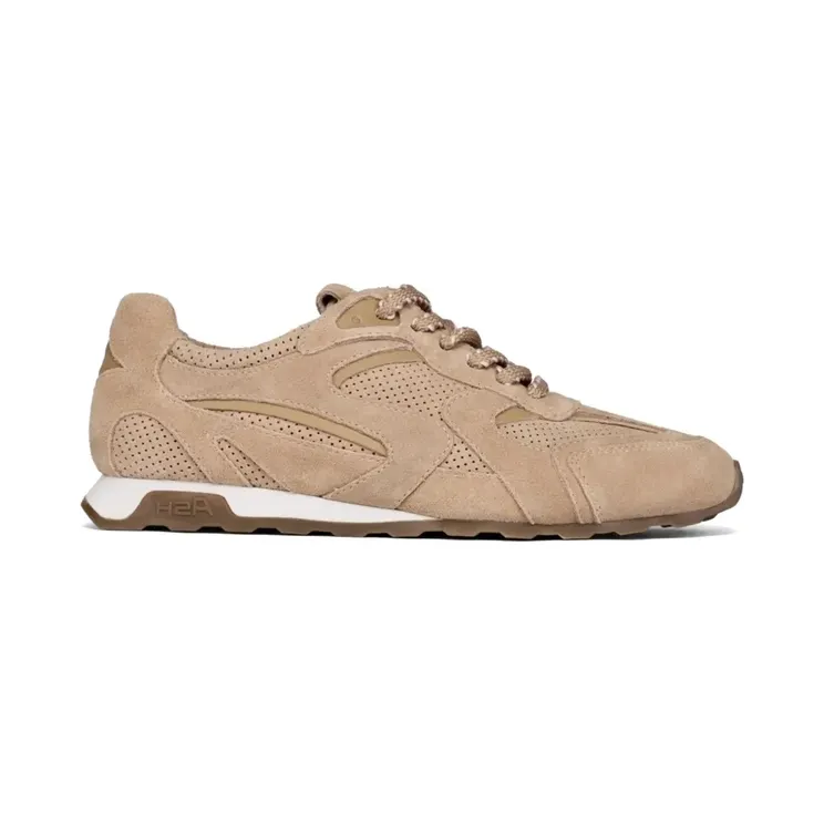 Ash Kasar sneakers met geperforeerde details en vlakken – Beige (KASAR03098)