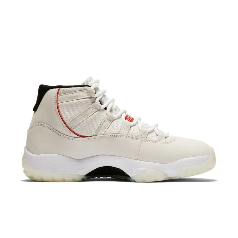 Jordan 11 Retro Platinum Tint Platinum Tint/Sail-University Red-Black (378037-016)