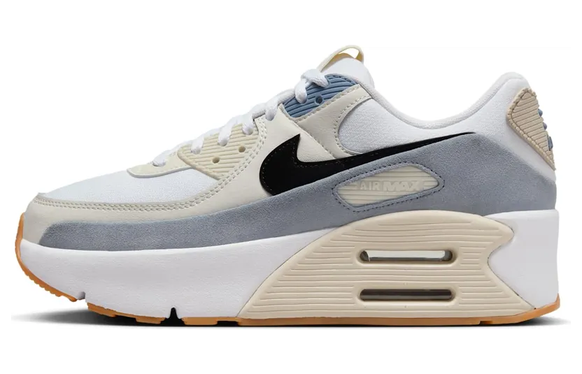 Nike Air Max 90 LV8 “White Ashen Slate Light Orewood Brown Black” (FD4328-106)