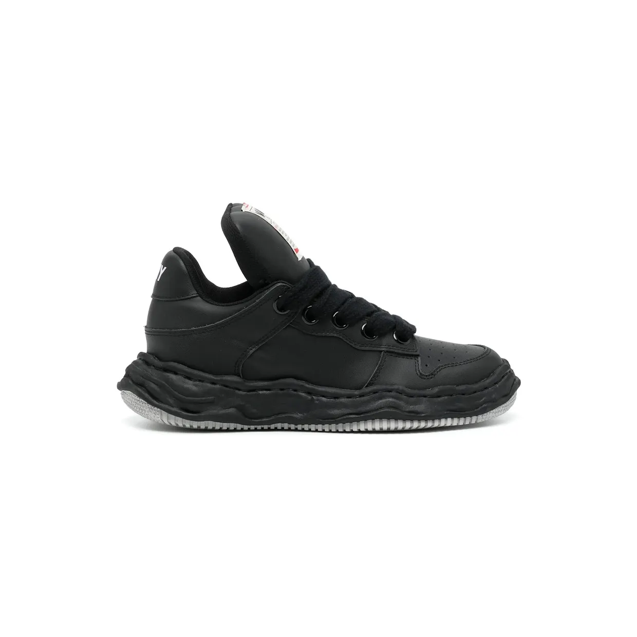 Maison Mihara Yasuhiro Wayne OG Sole Leather Puffer Low Black (A12FW718-BLACK-BLACK)