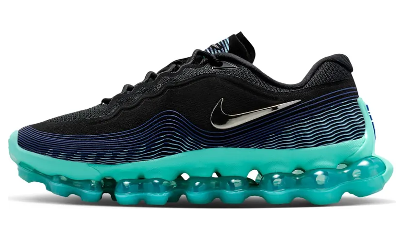 Nike Liquid Max – “Black / Radiant Blue / Aurora Green / Chrome” (IQ7635-001)