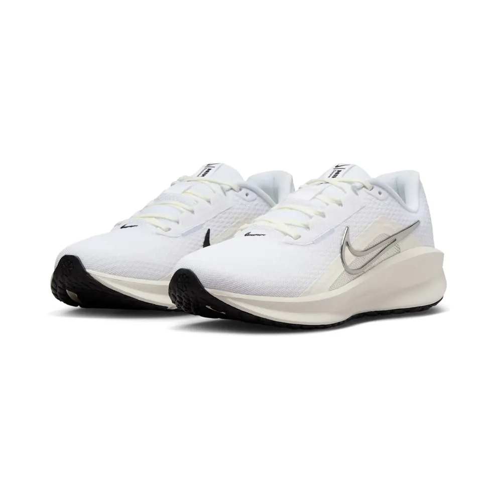 Nike Downshifter 13 White Black Sail Metallic Silver (FD6476-100)