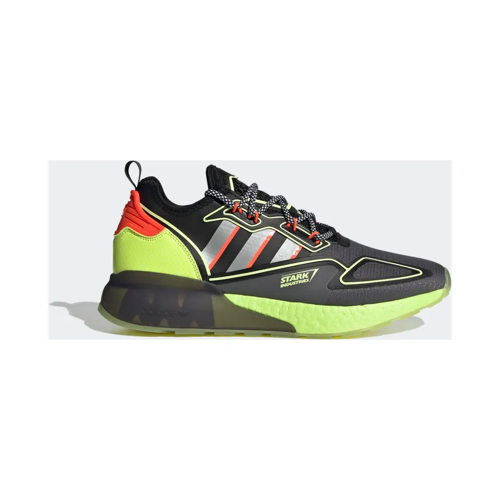 adidas ZX 2K Boost Marvel Schuh Grey Five / Silver Metallic / Core Black (H02559)