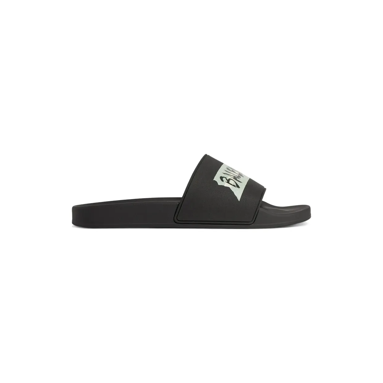 Balenciaga Pool Slide Sandal Black White (689031 W0FPC 1090)