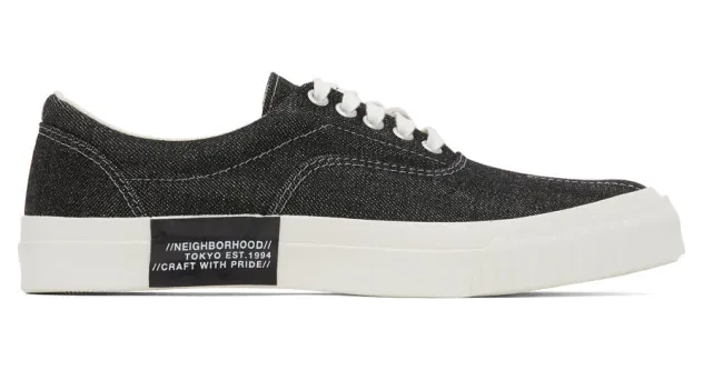 Neighborhood Black Deck-D Sneakers (201MSNH-FW02)