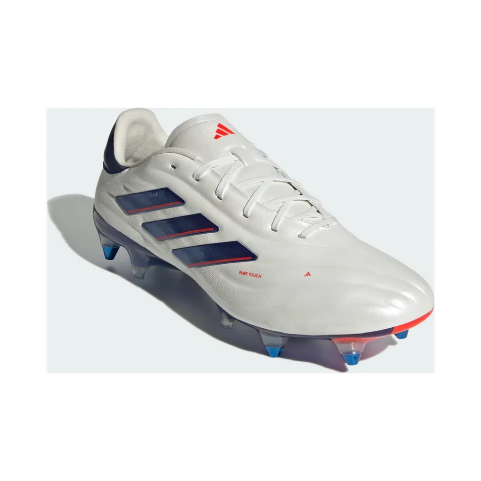 adidas Copa Pure 2 Elite Soft Ground Boots “Cloud White / Lucid Blue / Solar Red” (IG8694)